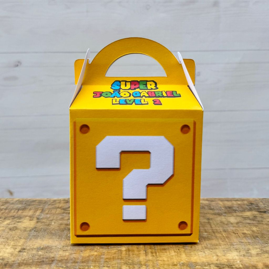 Caixa Maleta Super Mario Bros | Pegue e Monte | Personalizados | Lembrancinhas | Festa infantil | Aniversário