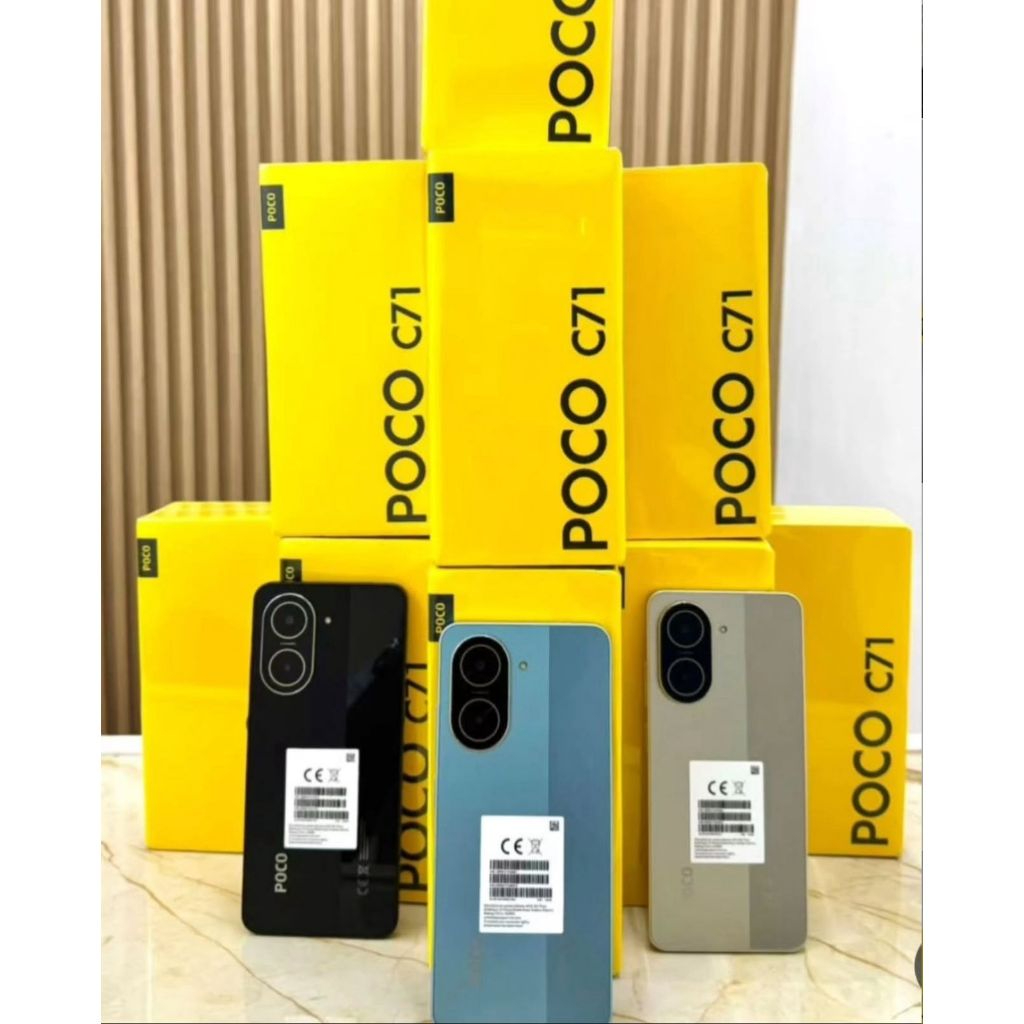 LANÇAMENTO XIAOMI POCO C71 4RAM/128GB E 3RAM/64GB DUAL SIM, NOVO, ORIGINAL.