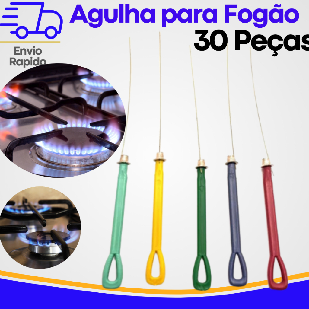 30 Agulhas de Arame para Desentupir Queimadores de Fogão – Simples e Funcional