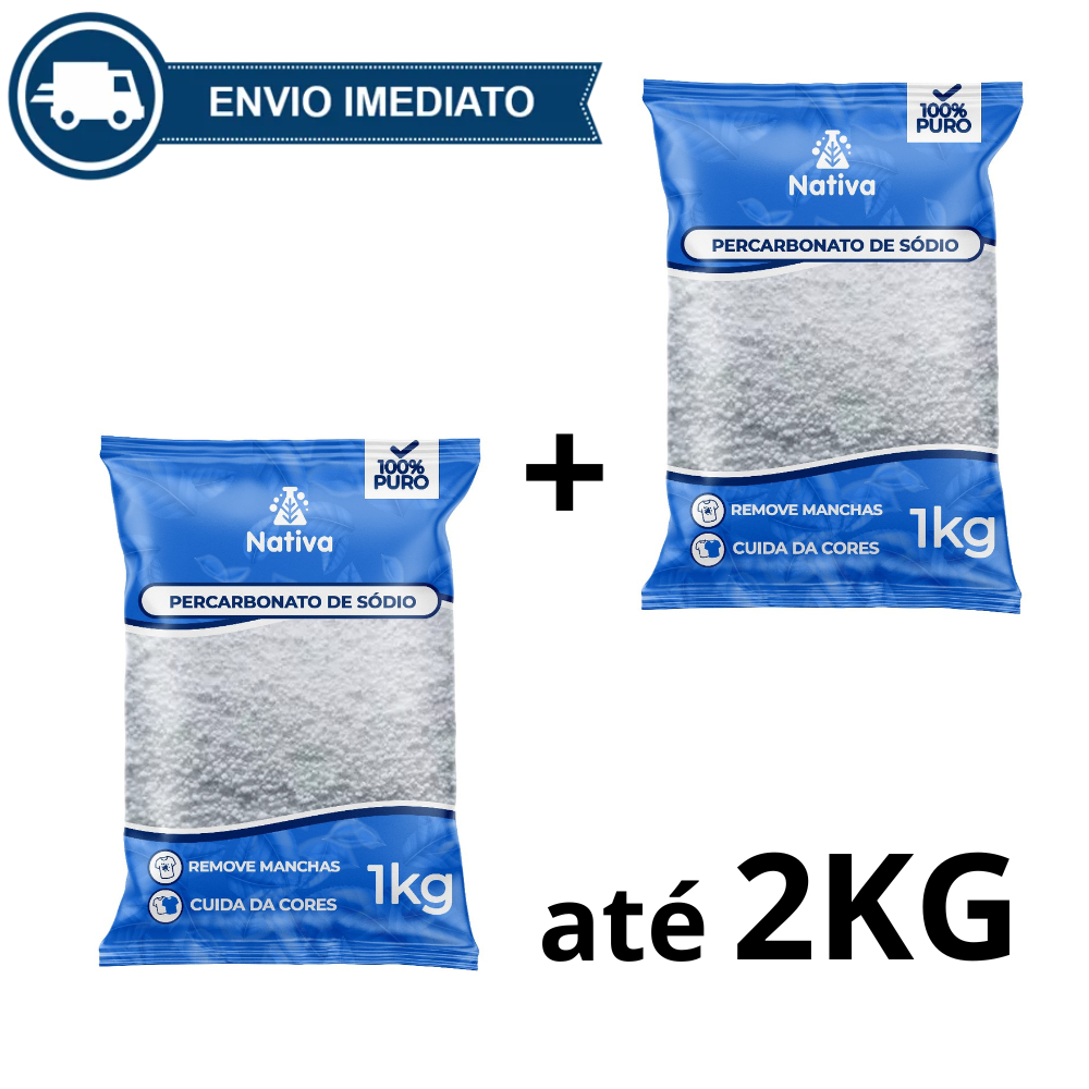 Percarbonato de Sódio Premium 100% Puro Incrível Clareamento e Limpeza Até 2kg