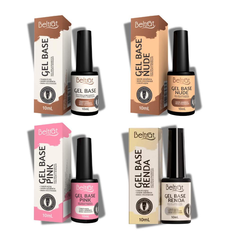 Kit c/4 Gel Base 10ml Completo - Beltrat em Oferta na Shopee