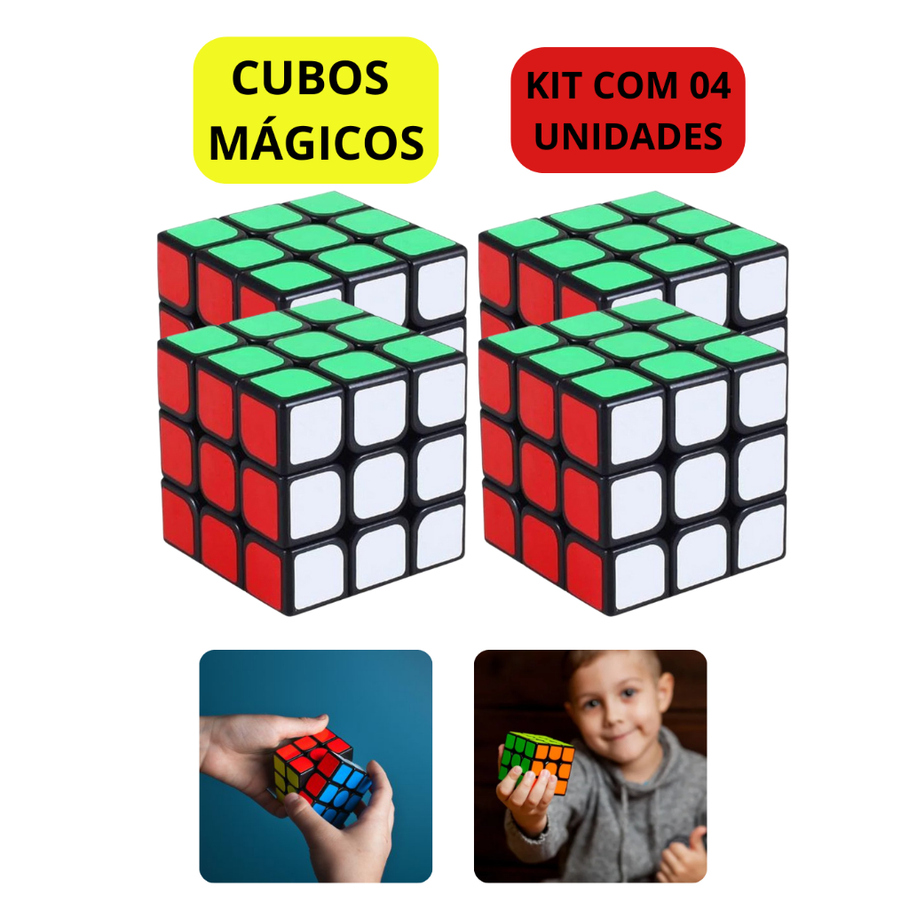 Cubo Mágico 3x3x3 Tamanho 5cm x 5cm Brinquedo Educativo Hobby Coleção Entretenimento