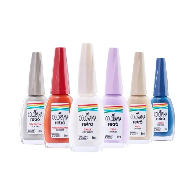 Esmalte 8mL Coleção Colorama Retrô em Oferta na Shopee