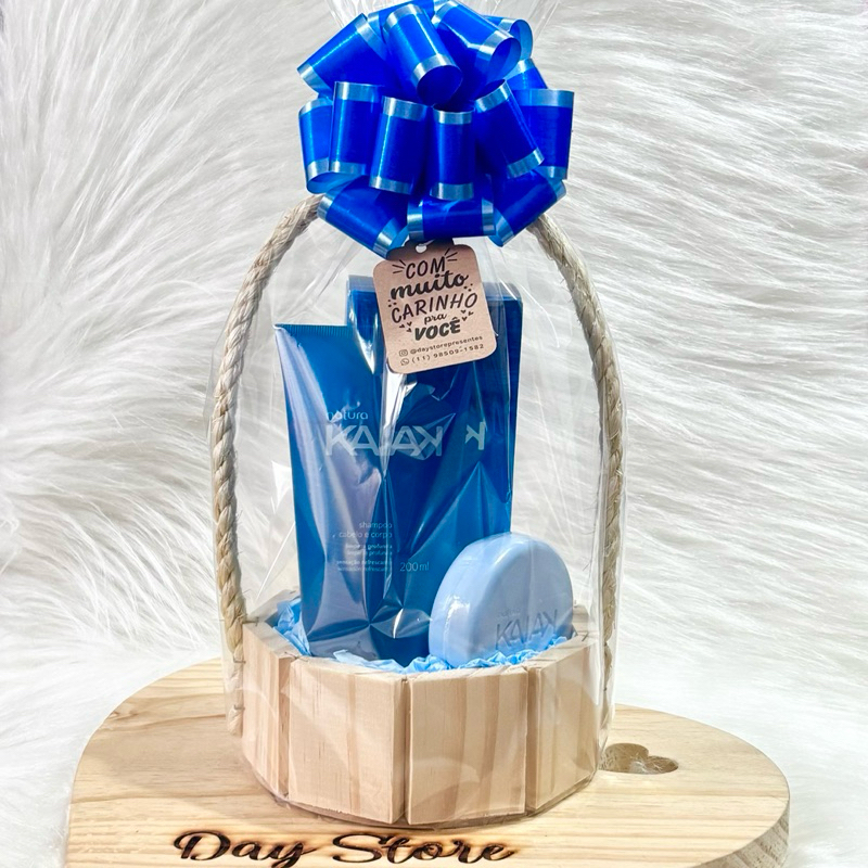 Cesta Kaiak Masculino com Shampoo e Sabonete