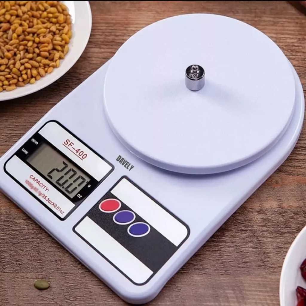 Balança Digital De Alimentos Cozinha Cor Branco dieta Alta Precisão Até 10 Kg Balancinha p...