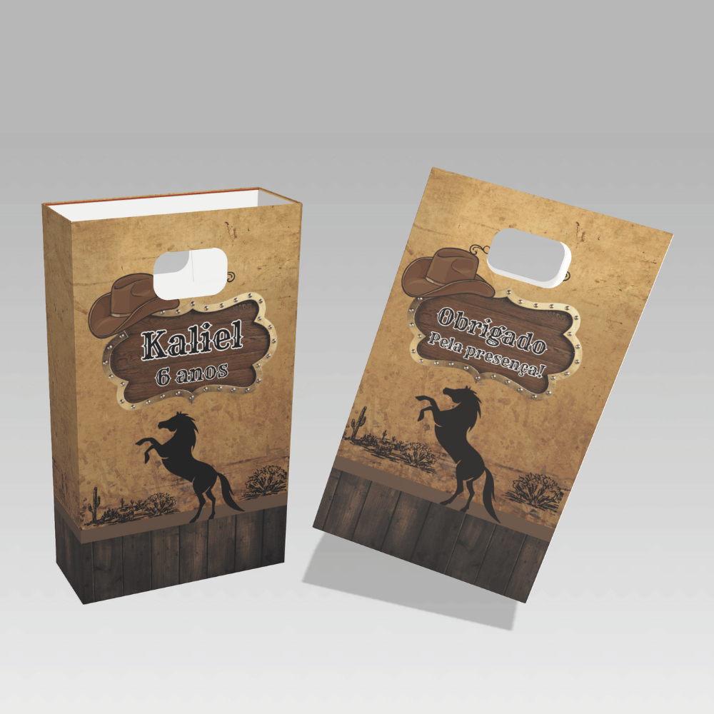 Lembrancinha sacolinha personalizada boca de palhaço Cavalo em Oferta na Shopee