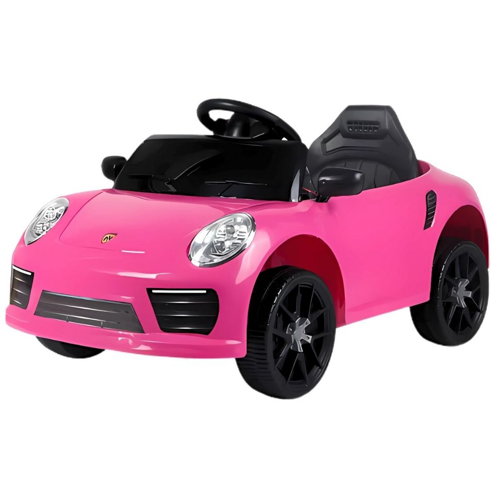 Carro Carrinho Elétrico de Passeio Infantil com Controle Remoto Luz Som e Entrada USB