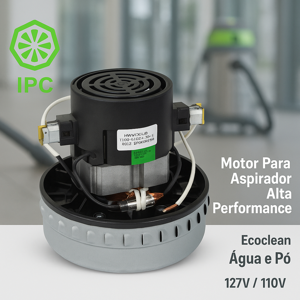 Motor para Aspirador Ecoclean CASP0027 127V 110V1 Água e Pó com Alta Performance e Eficiência - Ipc · foto 2