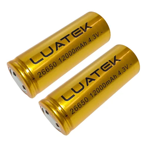 Bateria Recarregável 26650/18650  4.3V / 3.7V - Luatek Ecooda