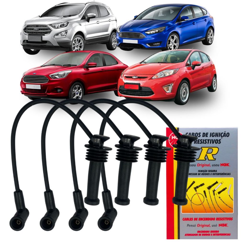 Cabo De Vela Original Ngk Ford Ecosport 1.6 16v Sigma 2014 em Oferta na Shopee