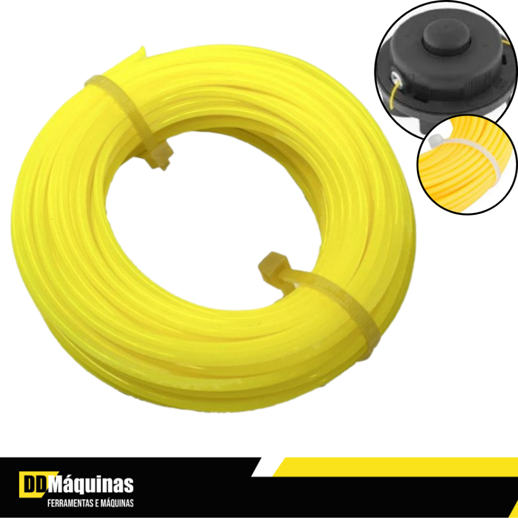 Fio De Nylon Redondo Blister 2,5mm X 15m - Garthen em Oferta na Shopee