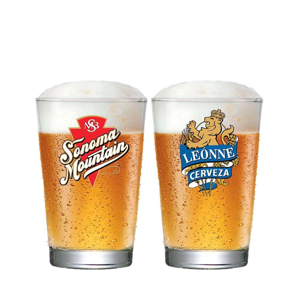 Jogo de Copos de Vidro Caldereta Rótulo Para Cerveja 350ml 2 Pcs - Ruvolo - Home & Living