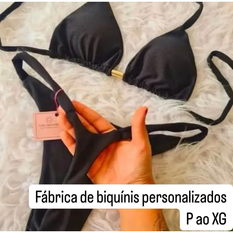 Biquíni cortininha micro fio para marquinha de bronze calcinha de fita