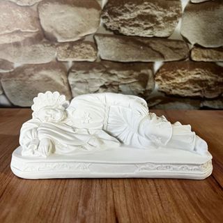 São José Dormindo 18cm em Gesso Cru em Oferta na Shopee