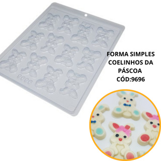 1~10 FORMA SIMPLES COELINHOS DA PÁSCOA CÓD:9696 (L8) EM ACETATO BWB PARA BOMBOM E DOCES DE CHOCOLATE em Oferta na Shopee
