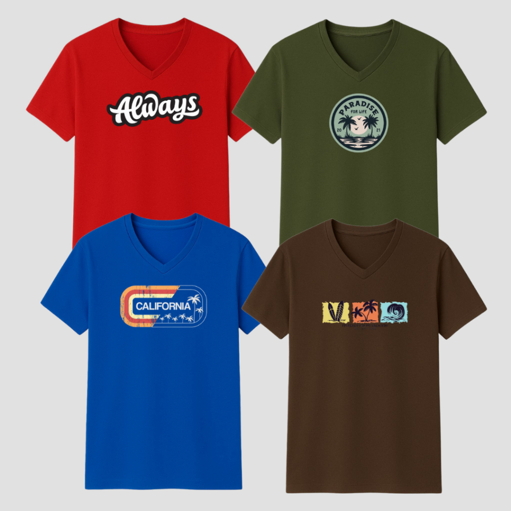 Kit 4 Camiseta Camisa Plus Size Masculina G1 A G6 Gola V Envio do Brasil