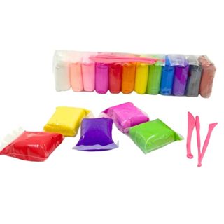 Massinha EVA Macia Leve 12 Cores Ferramentas Massa Não-Tóxica Crianças Brinquedo Colorida Pula Pula em Oferta na Shopee
