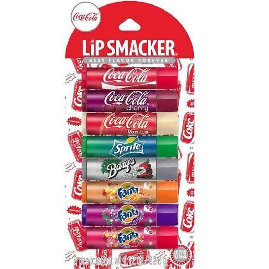 Kit de Lip Balm Coca-Cola – Lip Smacker (8 Sabores)