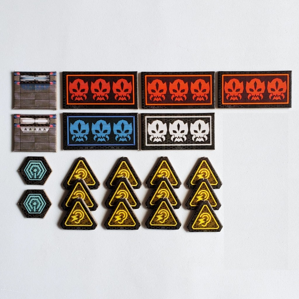21 Fichas (Tokens) - Zombicide Invader Black Ops / Dark Side / RPG