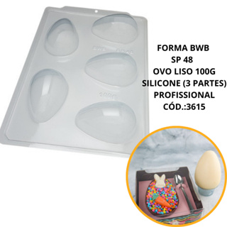 1~4 FORMA BWB SP 48  OVO LISO 100G SILICONE (3 PARTES) PROFISSIONAL CÓD.:3615 (CHOCO) em Oferta na Shopee