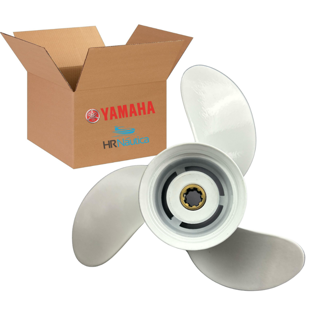 Hélice Motor Popa Yamaha 15HP 9 1/4 x 10 1/2 Padrão Original HR Náutica