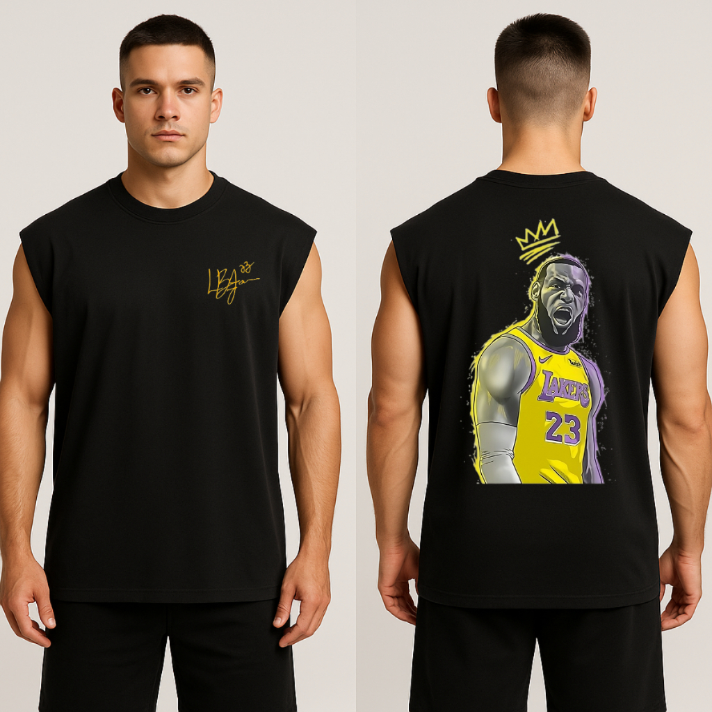 Regata Masculina Oversized LeBron James Treino Streetwear Academia Moda Masculina