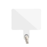 kit 50/100 Cartão de calço transparente de cor sólida minimalista