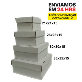 Kit 10 caixas para bolo Alto resistente em Oferta na Shopee