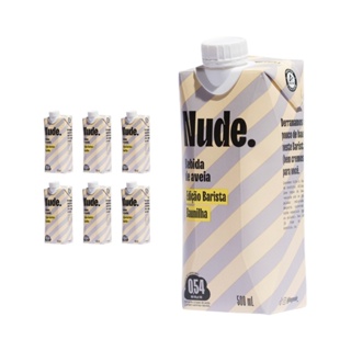 Nude Bebida de Aveia Barista + Baunilha 500ml - Pack 6x em Oferta na Shopee