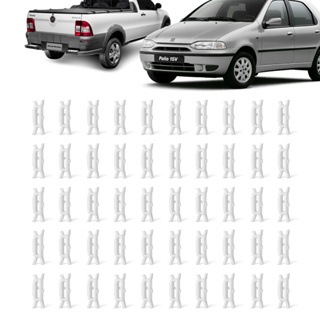 Kit 50 Grampos Presilhas Pingadeira Teto Calha Palio Siena Strada - Todos os anos em Oferta na Shopee