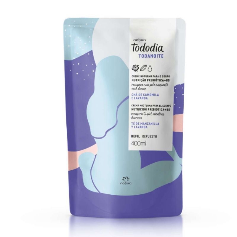 ✨ Refil Creme Noturno Para o Corpo Natura Tododia Todanoite – 400ml ✨🛌