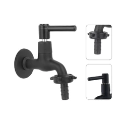 Torneira de Tanque e Jardim Preta Black Edition Luxo Metal 1/4 de Volta Exclusiva