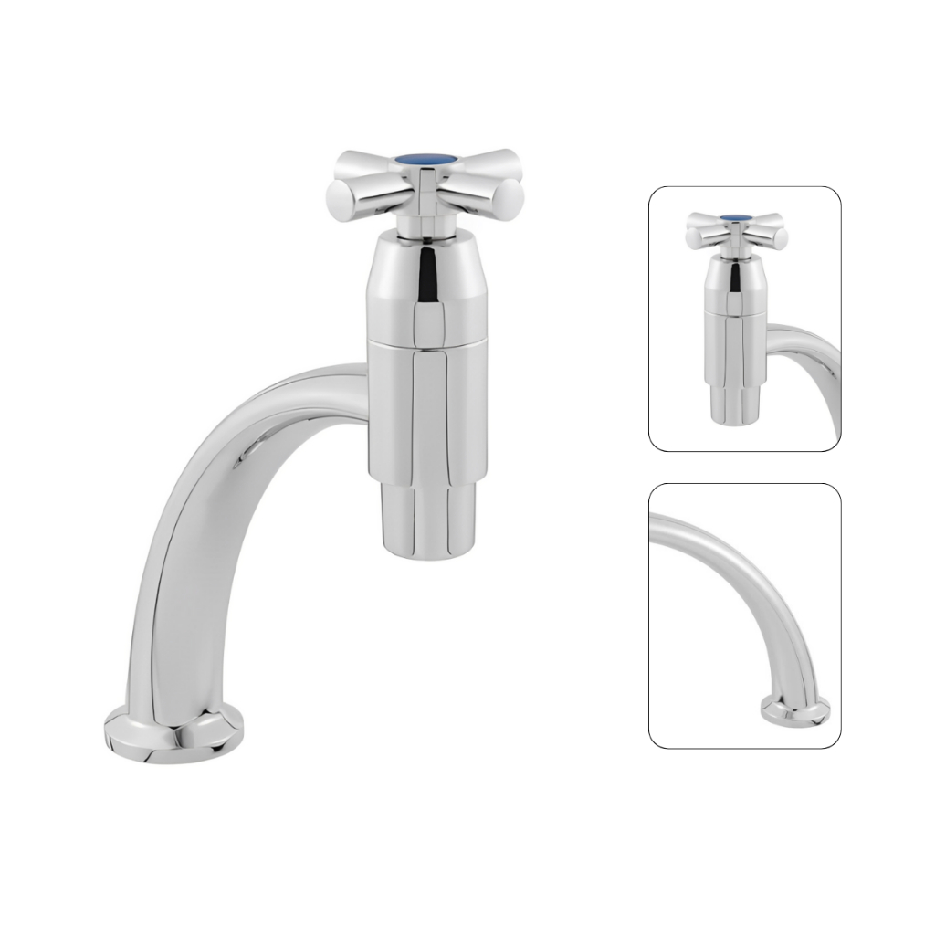 Torneira de Pia Esculpida Cuba Banheiro Lavatório Lavabo Link ABS Cromado Premium 1/4 de Volta Luxo