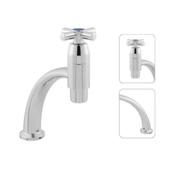 Torneira de Pia Esculpida Cuba Banheiro Lavatório Lavabo Link ABS Cromado Premium 1/4 de Volta Luxo
