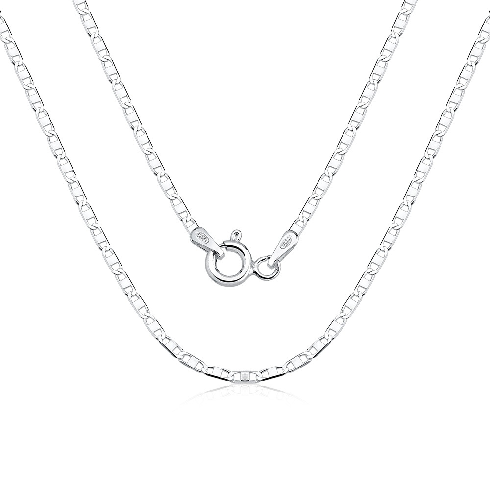 Corrente Masculina Prata 925 Piastrine 70cm 1.5mm em Oferta na Shopee