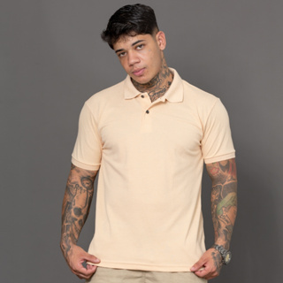 Camisa Polo Masculina Algodão Piquet Lisa Uniforme Premium em Oferta na Shopee