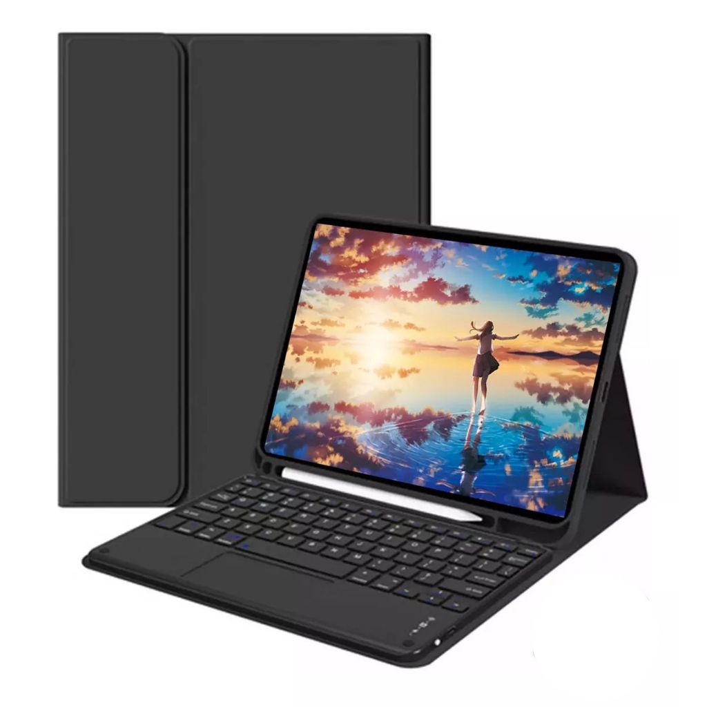 Capa Para Tab Galaxy A9 Plus A11 Plus Com Teclado Couro Sintetico Usb Tab A11 11