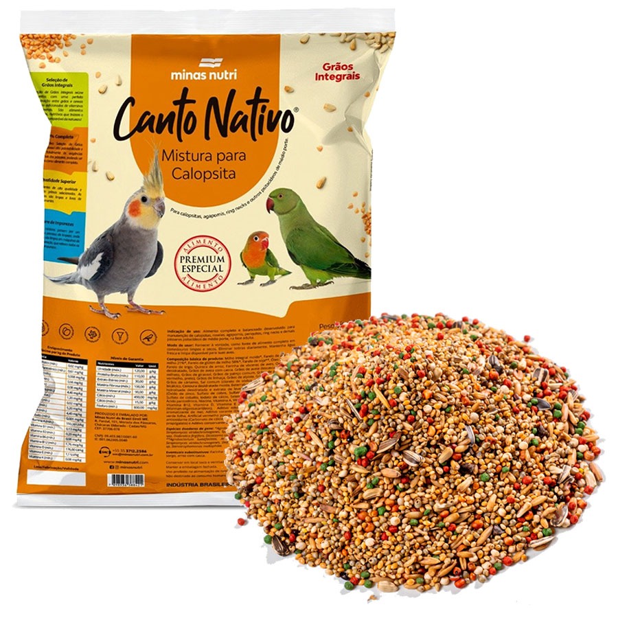 Mistura Premium para Calopsita Canto Nativo - 5kg em Oferta na Shopee
