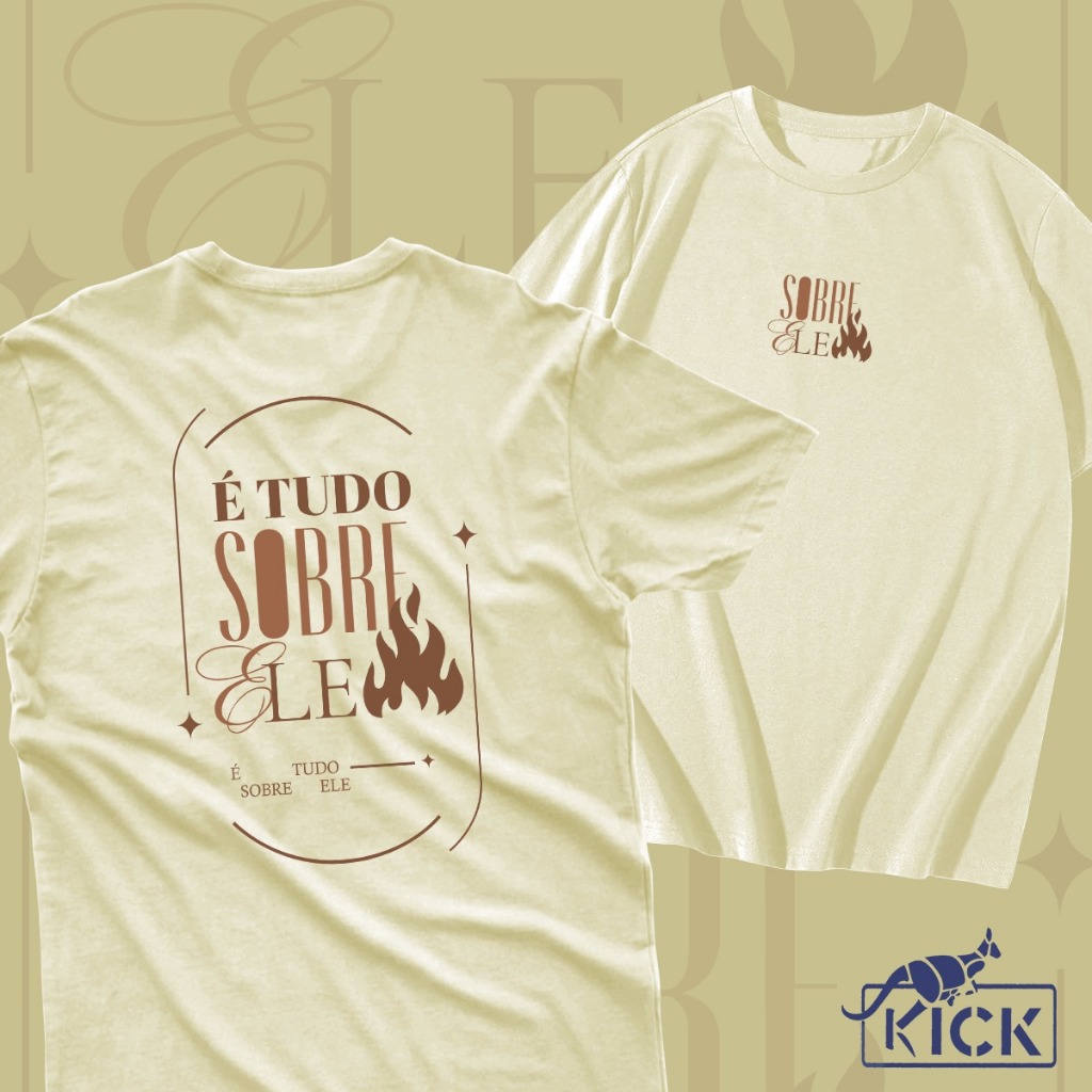 Camiseta Cristã T-Shirt É Tudo Sobre Ele. em Oferta na Shopee