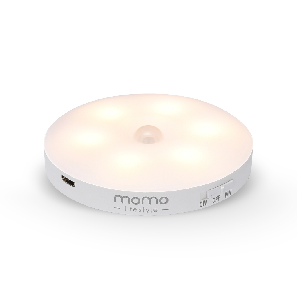 Luminária LED com sensor de presença, recarregável USB Momo Lifestyle - Luzinha®