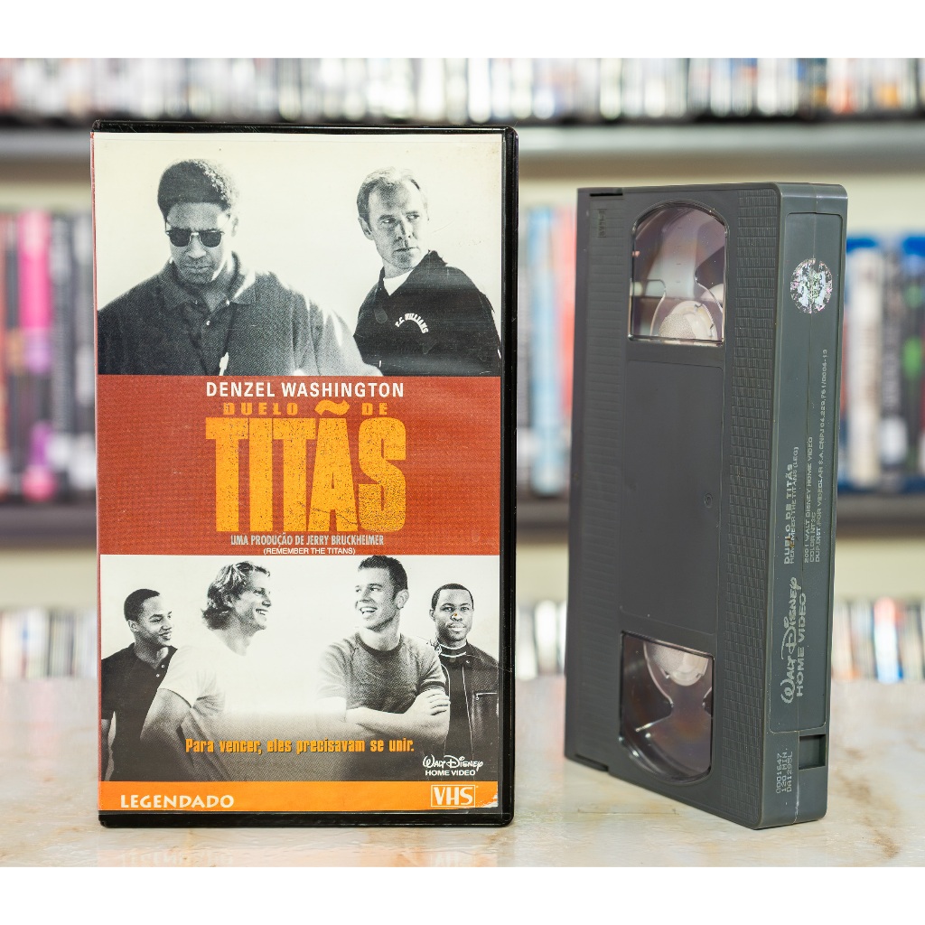 VHS Duelo De Titãs - LEGENDADO - Denzel Washington - Original - Fita de Vídeo Filme - Drama - Disney