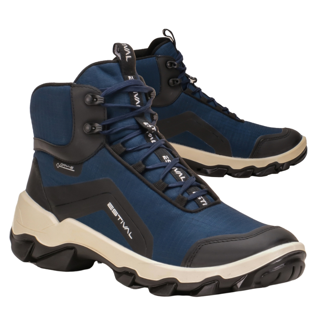 Bota Botina de Segurança EPI Estival HB5000 Azul Bico PVC em Oferta na Shopee