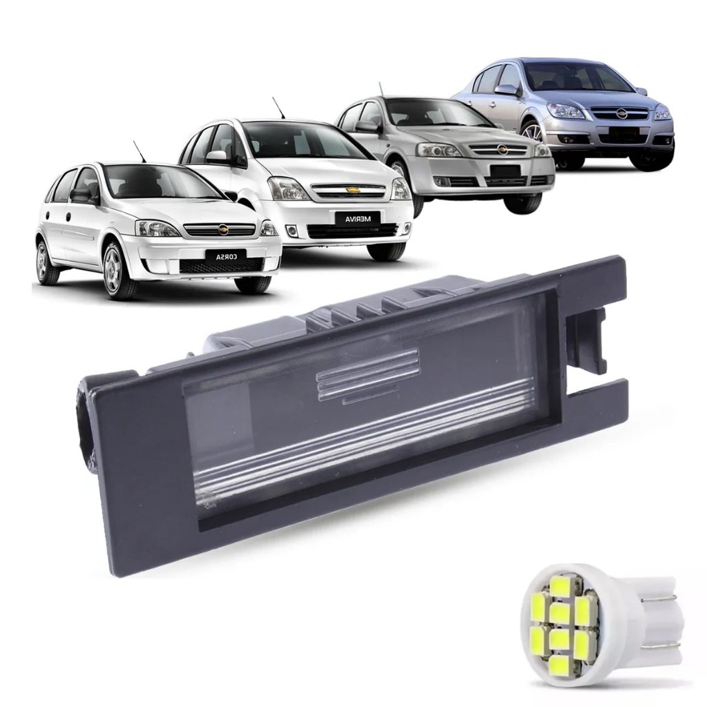 Lanterna Traseira Placa Meriva Corsa Montana Vectra 2005 a 2010