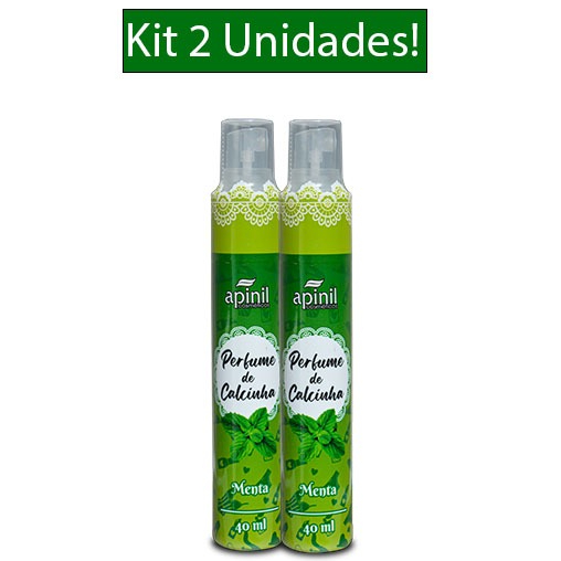 KIT 2 Unidades Perfume de Calcinha MENTA 40mL APINIL em Oferta na Shopee