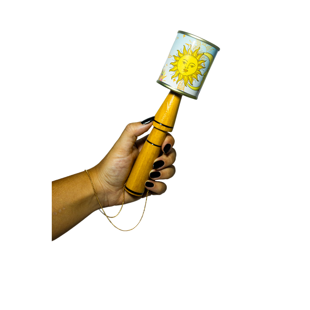 Maraca Santo Daime Sol e Lua