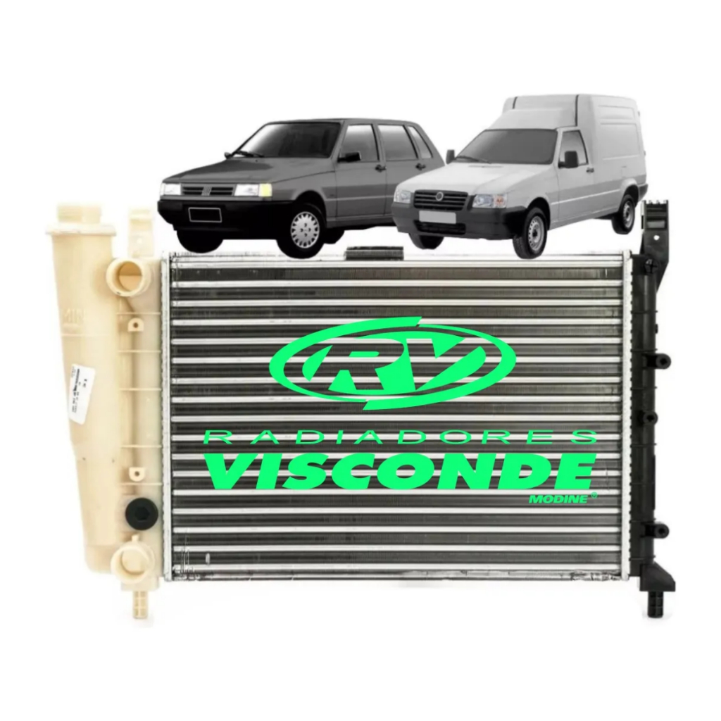 Radiador Fiat Uno Fiorino Premio 1985 1988 1991 1994 1997 2009 1.0 1.3 - Spare Parts and Accessories for Vehicles