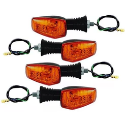 Kit Com 4 Pisca Completo Suzuki Yes 125 Lente Laranja