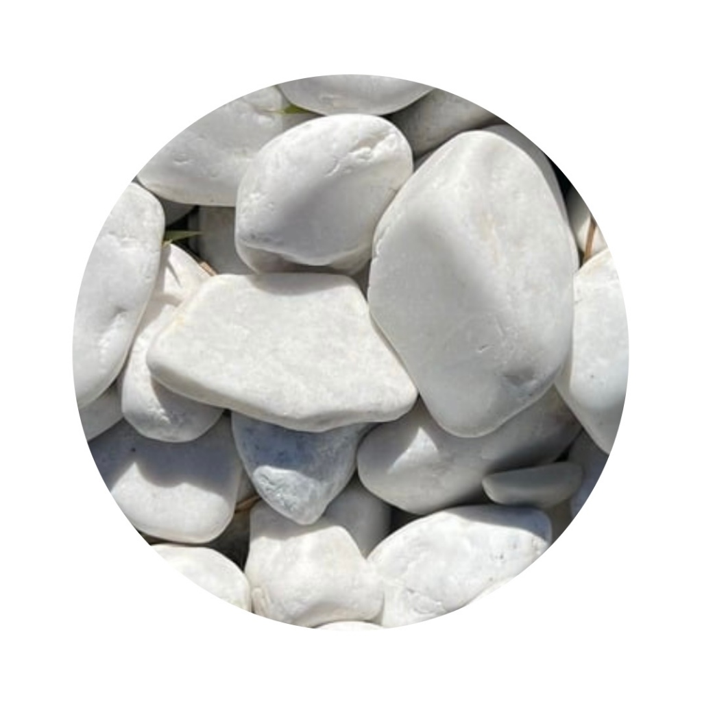 Pedra Branca De Jardim Seixo Nº3 Para Canteiro 10kg - Home & Living