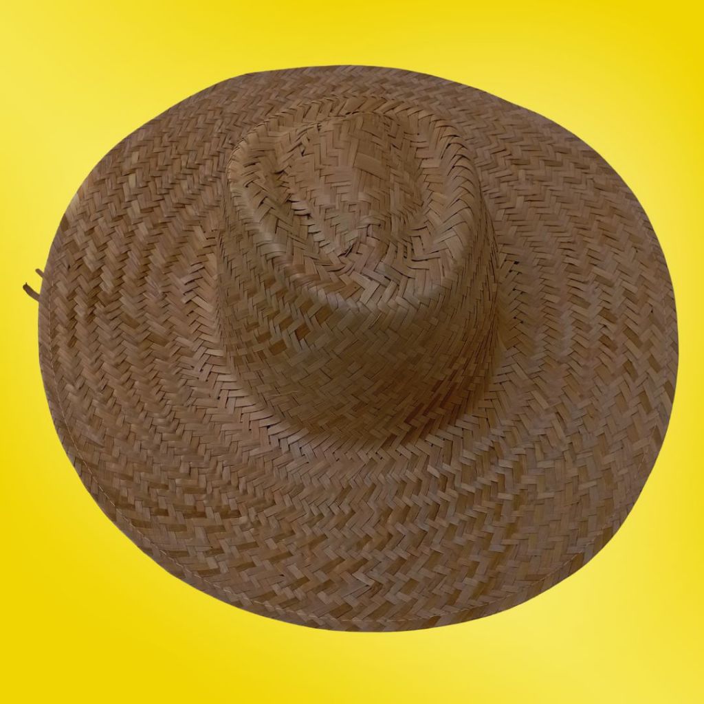 Chapéu de Palha ADULTO ECOLÓGICO "Camponês Cavado": Estilo, Proteção e Conforto (Moda Praia)