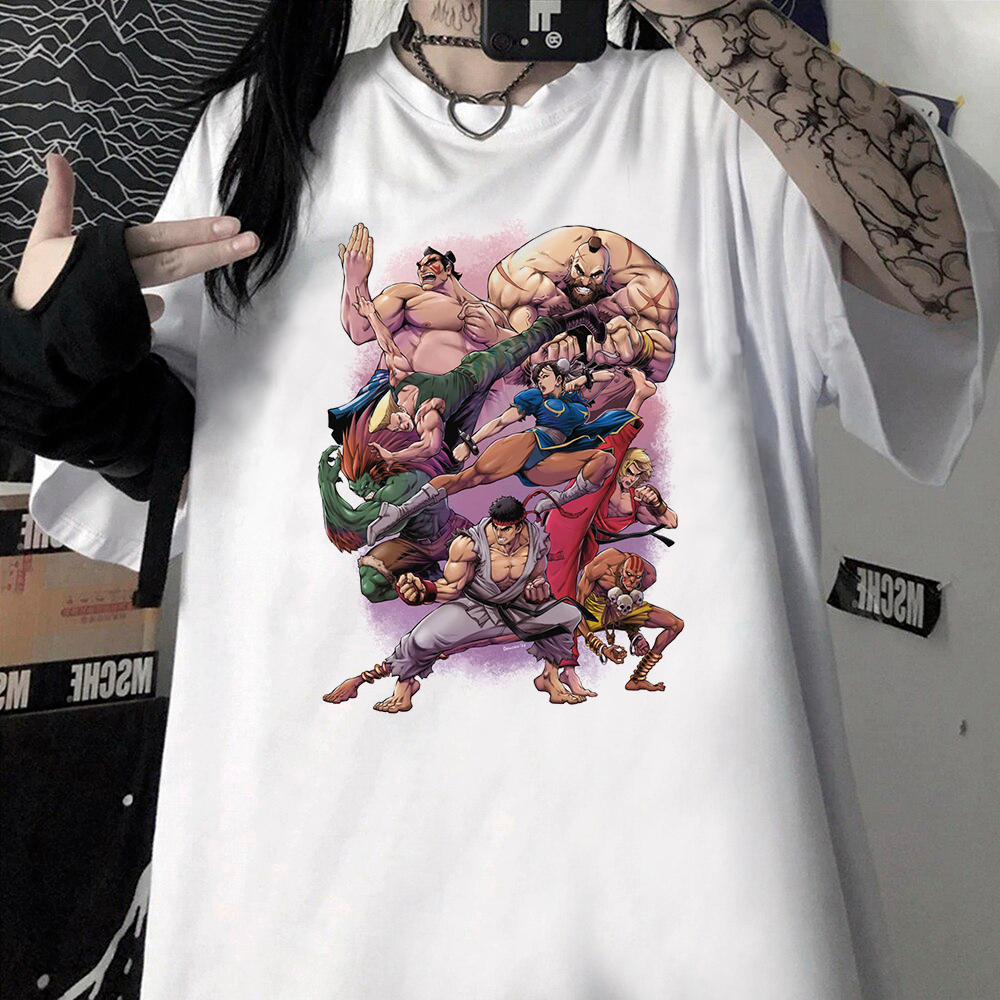 Camiseta Street Fighter games Classicos fliperama
